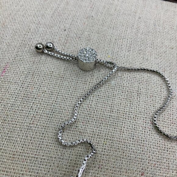 IBB CN Silver Toned "Faith" Slide Bracelet - Picture 6 of 8